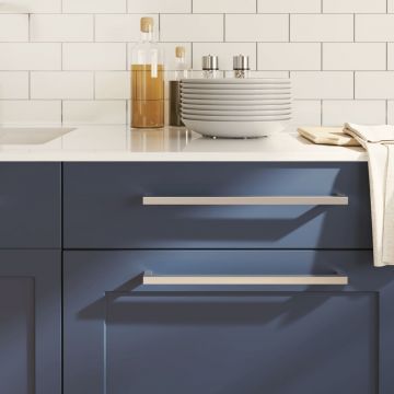 Gossi manere de dulap, 20 buc., argintiu, 320 mm, otel inoxidabil