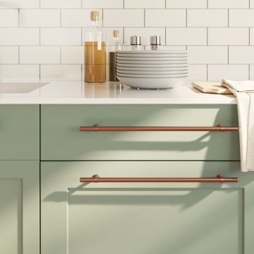 Gossi manere de dulap, 20 buc., bronz, 320 mm, otel inoxidabil