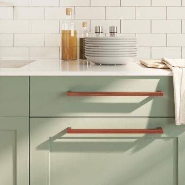 Gossi manere de dulap, 5 buc., bronz, 320 mm, otel inoxidabil