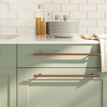 Gossi manere de dulap, 5 buc., bronz, 320 mm, otel inoxidabil