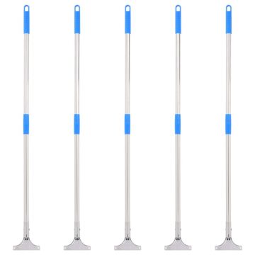 Gossi manere pentru racleta de podea 5 buc. 119,5 cm otel si plastic
