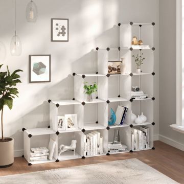 Gossi organizator cub de depozitare, 15 cuburi, transparent, pp