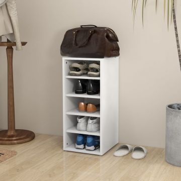 Gossi pantofar, alb, 31,5x35x70 cm, pal