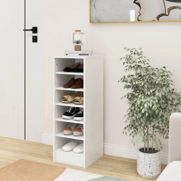 Gossi pantofar, alb, 31,5x35x90 cm, pal