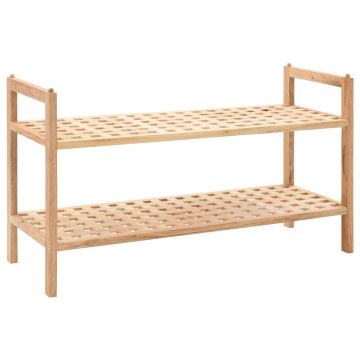 Gossi pantofar din lemn solid de nuc, 69 x 26 x 40 cm
