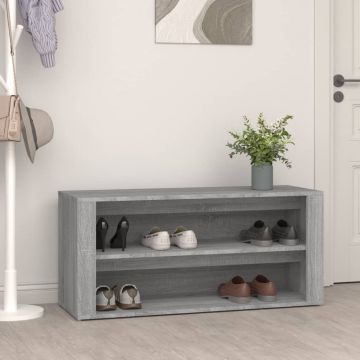 Gossi pantofar, gri beton, 100x35x45 cm, lemn compozit