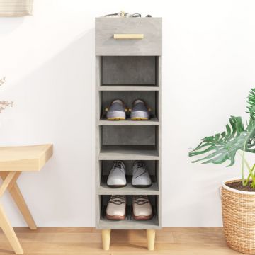Gossi pantofar, gri beton, 30x35x105 cm, lemn compozit