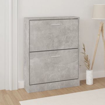 Gossi pantofar, gri beton, 59x17x81 cm, lemn compozit