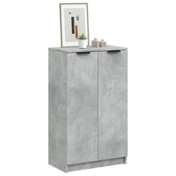 Gossi pantofar, gri beton, 59x35x100 cm, lemn compozit