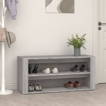 Gossi pantofar, gri sonoma, 100x35x45 cm, lemn prelucrat
