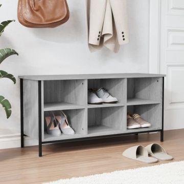 Gossi pantofar, gri sonoma, 100x35x50 cm, lemn prelucrat