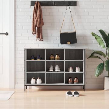 Gossi pantofar, gri sonoma, 100x35x70 cm, lemn compozit