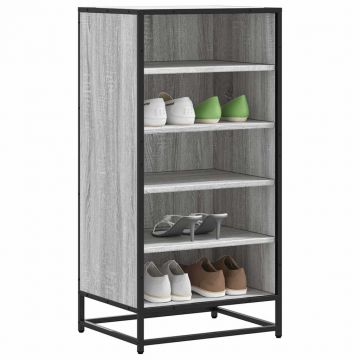 Gossi pantofar, gri sonoma, 48x38x97,5 cm, lemn prelucrat