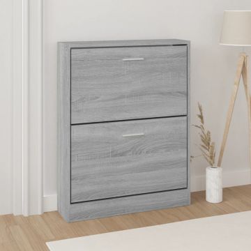 Gossi pantofar, gri sonoma, 59x17x81 cm, lemn prelucrat