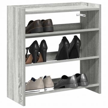 Gossi pantofar, gri sonoma, 60x25x62 cm, lemn compozit