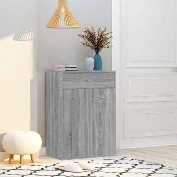Gossi pantofar, gri sonoma, 60x35x84 cm, lemn compozit