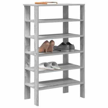 Gossi pantofar, gri sonoma, 61x32x105 cm, lemn compozit