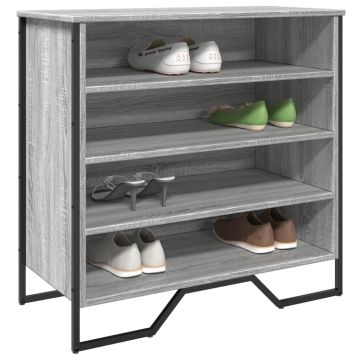 Gossi pantofar, gri sonoma, 80x38x78 cm, lemn compozit