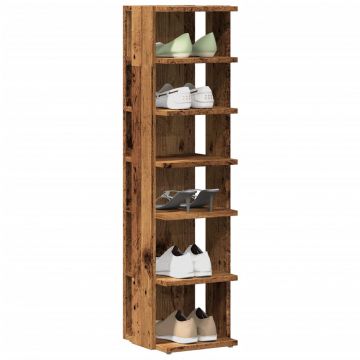Gossi pantofar, lemn vechi, 28x27x102 cm, lemn prelucrat
