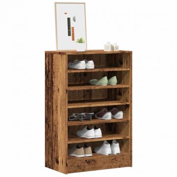 Gossi pantofar, lemn vechi, 60x35x92 cm, lemn prelucrat