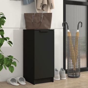 Gossi pantofar, negru, 30x35x70 cm, lemn compozit