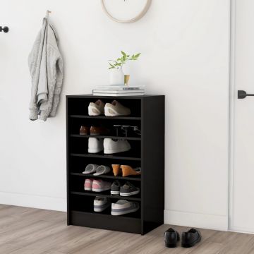 Gossi pantofar, negru, 60x35x92 cm, pal