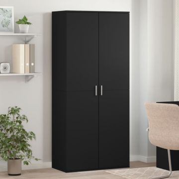 Gossi pantofar, negru, 80 x 39 x 178 cm, pal