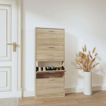 Gossi pantofar, stejar, 59x17x150 cm, lemn prelucrat