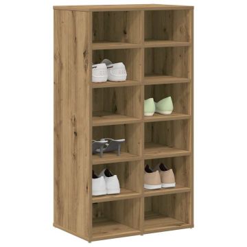 Gossi pantofar, stejar artizanal, 54x34x100,5 cm, lemn compozit