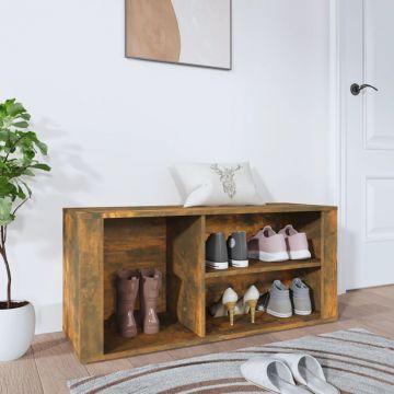 Gossi pantofar, stejar fumuriu, 100x35x45 cm, lemn prelucrat