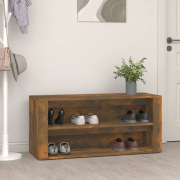 Gossi pantofar, stejar fumuriu, 100x35x45 cm, lemn prelucrat