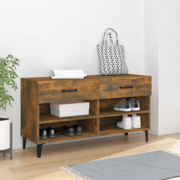 Gossi pantofar, stejar fumuriu, 102x35x55 cm, lemn compozit