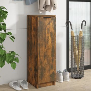 Gossi pantofar, stejar fumuriu, 30x35x100 cm, lemn compozit
