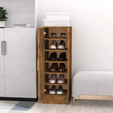 Gossi pantofar, stejar fumuriu, 32x35x92 cm, lemn prelucrat