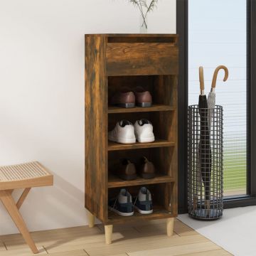 Gossi pantofar, stejar fumuriu, 40x36x105 cm, lemn compozit
