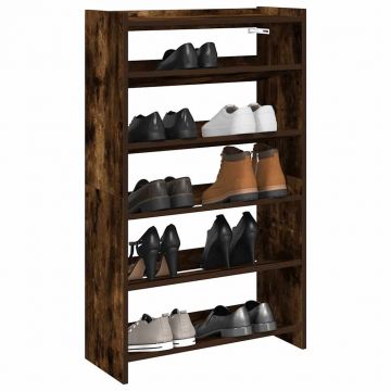 Gossi pantofar, stejar fumuriu, 60x25x100 cm, lemn prelucrat