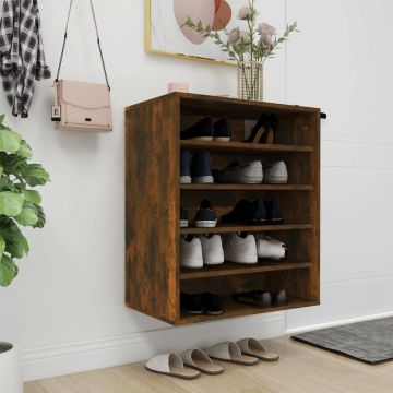 Gossi pantofar, stejar fumuriu, 60x35x70 cm, lemn prelucrat