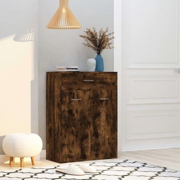Gossi pantofar, stejar fumuriu, 60x35x84 cm, lemn prelucrat
