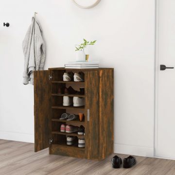 Gossi pantofar, stejar fumuriu, 60x35x92 cm, lemn prelucrat