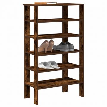 Gossi pantofar, stejar fumuriu, 61x32x105 cm, lemn prelucrat