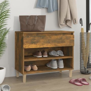 Gossi pantofar, stejar fumuriu, 70x36x60 cm, lemn prelucrat