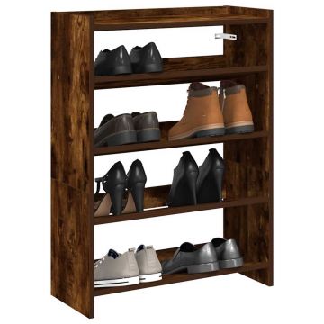 Gossi pantofar, stejar fumuriu, 80x25x61,5 cm, lemn prelucrat