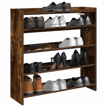 Gossi pantofar, stejar fumuriu, 80x25x81 cm, lemn prelucrat