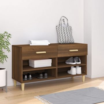 Gossi pantofar, stejar maro, 102x35x55 cm, lemn compozit