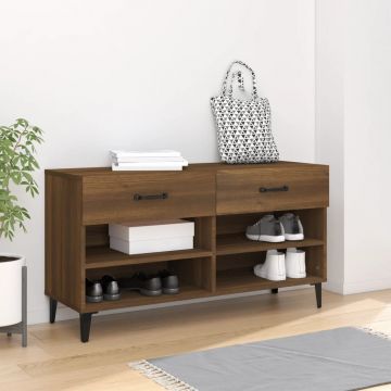 Gossi pantofar, stejar maro, 102x35x55 cm, lemn compozit