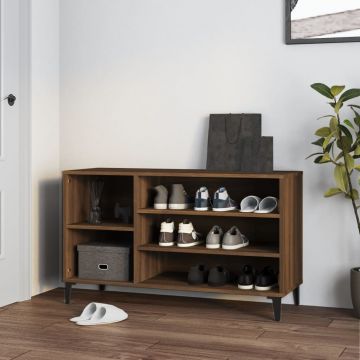 Gossi pantofar, stejar maro, 102x36x60 cm, lemn prelucrat