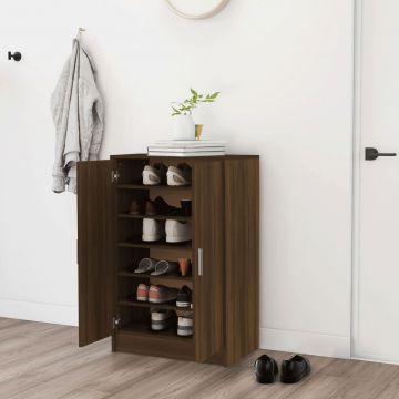 Gossi pantofar, stejar maro, 60x35x92 cm, lemn prelucrat