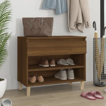 Gossi pantofar, stejar maro, 70x36x60 cm, lemn prelucrat