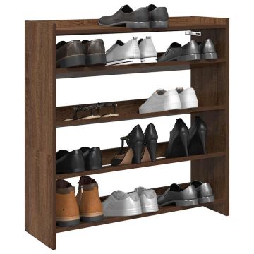 Gossi pantofar, stejar maro, 80x25x81 cm, lemn prelucrat