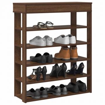 Gossi pantofar, stejar maro, 80x30x98 cm, lemn prelucrat